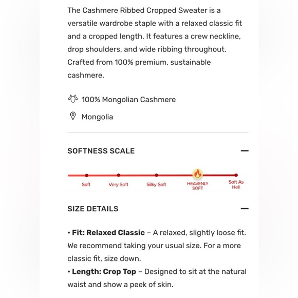 🌺 NAADAM Cashmere Cropped Sweater - Picture 9 of 9